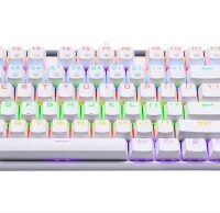 Teclado Mecánico Redragon Kumara White Rainbow